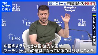 ゼレンスキー大統領、ウクライナ平和会議めぐり「中国が各国に参加しないよう働きかけている」と批判　中国、すでに会議の欠席表明｜TBS NEWS DIG