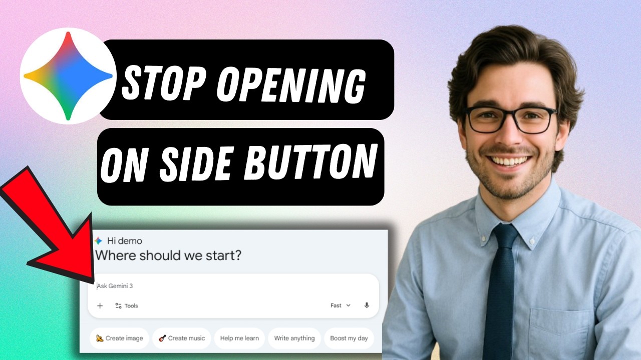 how to stop Gemini from opening when pressing side button Samsung (full ...