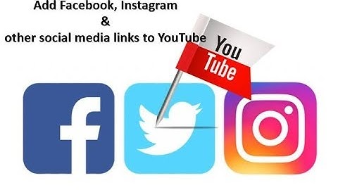How to add social media links to YouTube channel banner 2019