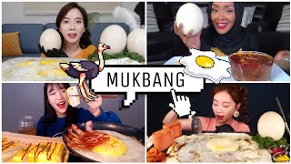 OSTRICH EGG MUKBANG||compilation||EATING SOUNDS [ASMR] NO TALKING