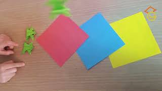 RANA de papel ORIGAMI fácil para niños