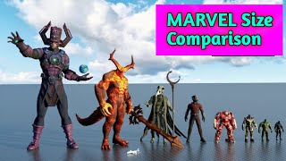 MARVEL Size Comparison | 3d Animation Comparison.