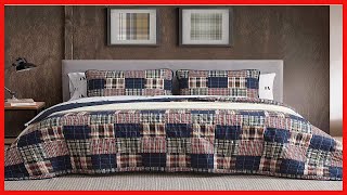 Great product -  Eddie Bauer - Queen Quilt Set, Cotton Reversible Bedding with Matching Shams, Light