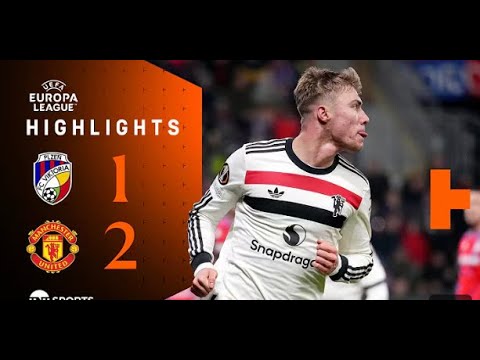Hojlund Brace Saves Man United 👏 | Viktoria Plzen 1-2 Man United | UEFA Europa League Highlights