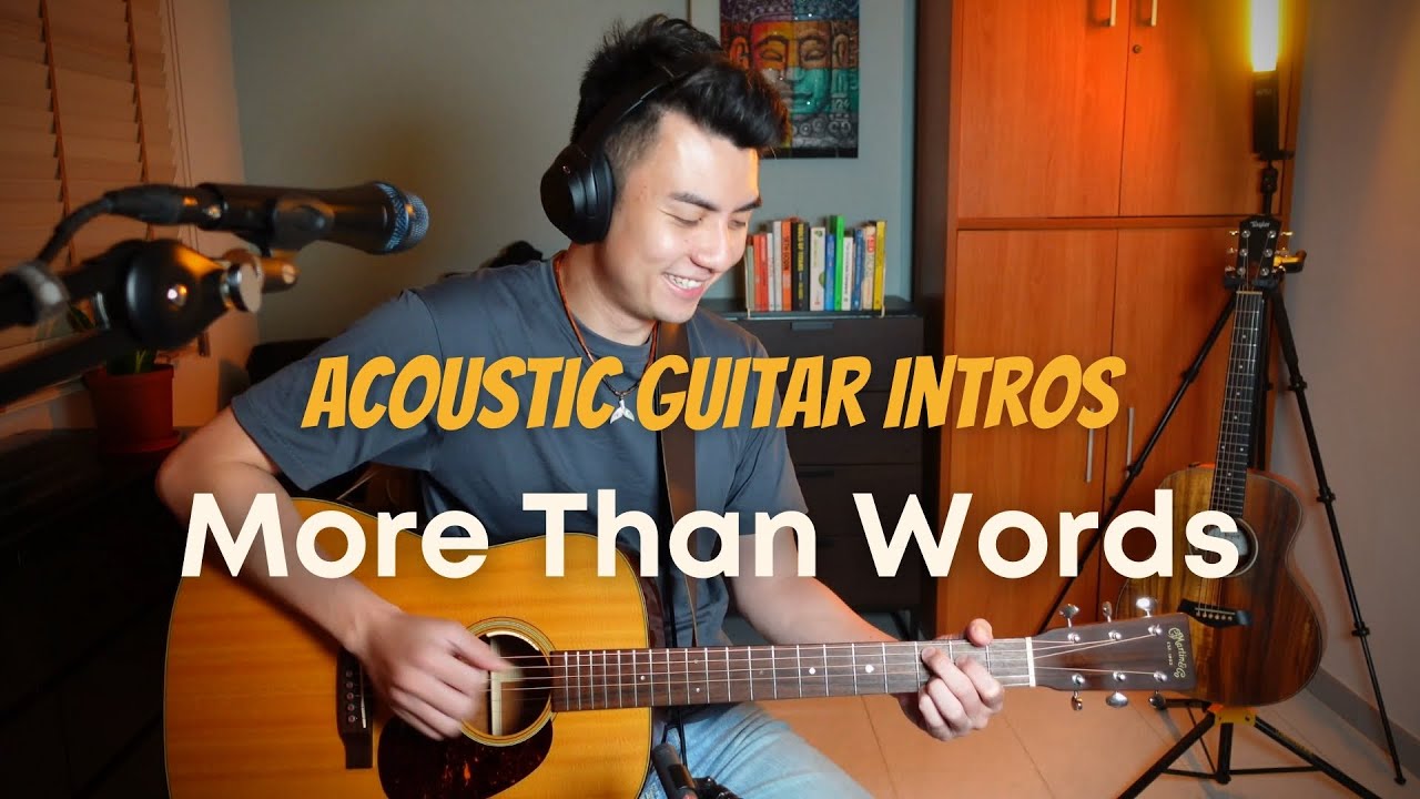 Extreme More Than Words Acoustic Guitar Intros 13 Guitar Lesson Fingerpicking YouTube