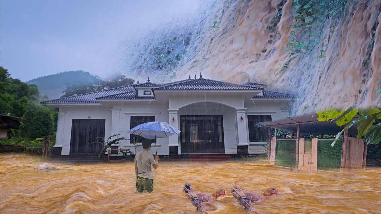 Насколько опасным может быть сильный ливень, способный затопить дом и ферму мальчика?