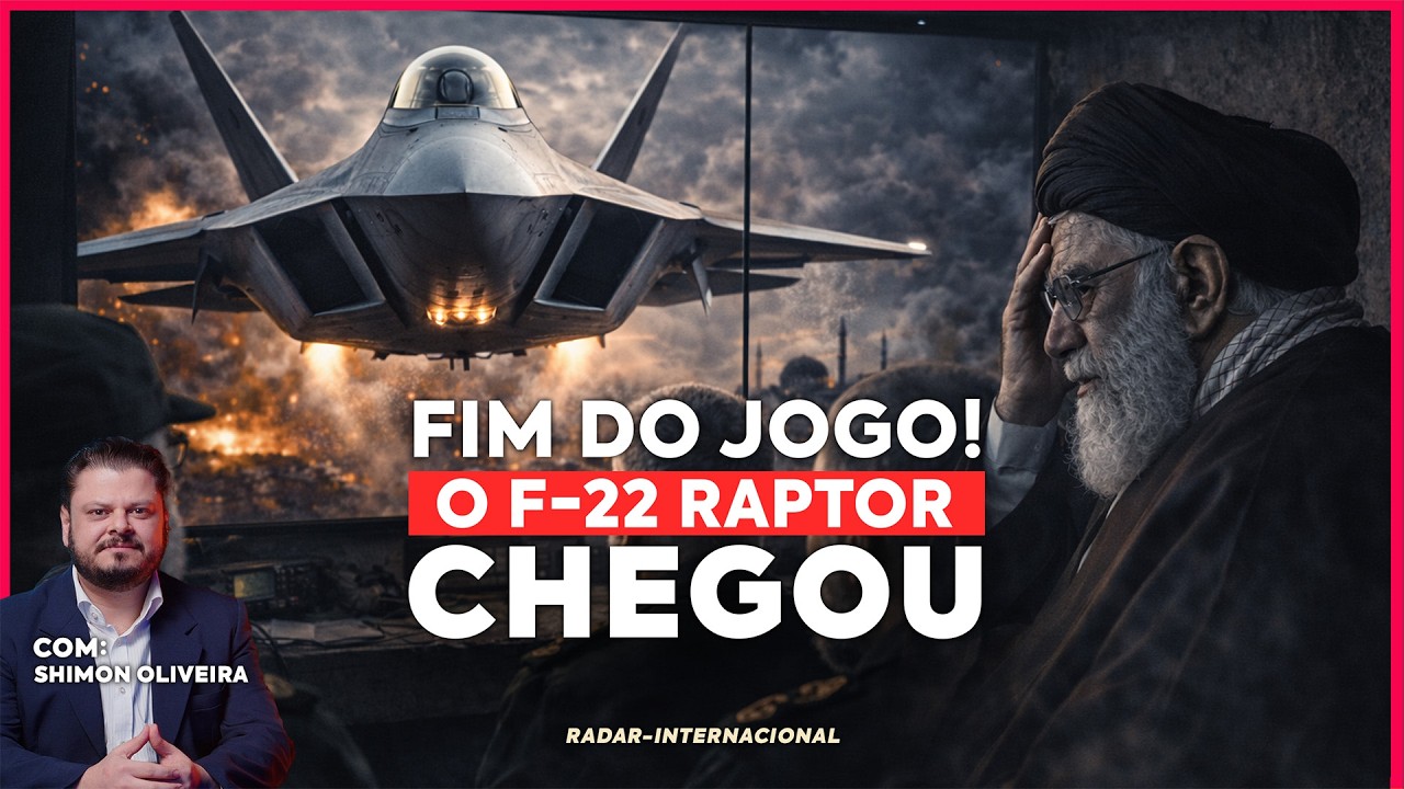 O F-22 Raptor CHEGOU EM ISRAEL e o AIATOLÁ CORREU PARA O BUNKER