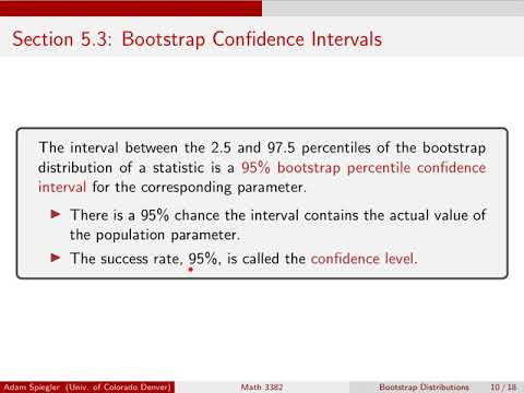 Chapter 5: Interval Estimate with Bootstrap Distribution
