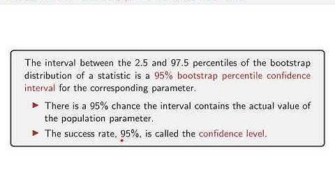 Chapter 5: Interval Estimate with Bootstrap Distribution