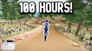 WHAT 100 HOURS OF MX SIMULATOR LOOKS LIKE!