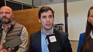 Foro de Seguridad-Leo viotti, intendente - María Laura Lopez, delegada de la regional III Educación