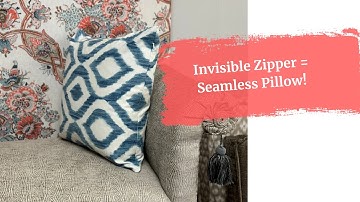 Sew a Perfect Invisible Zipper in Decorative Pillows | Donna Cash Teaches You How