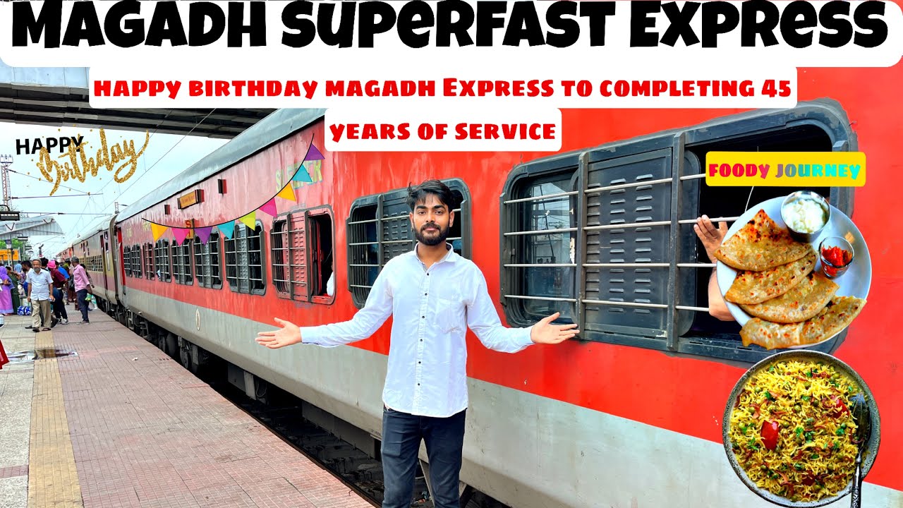 Happy birthday magadh Express 45 year complete| Journey in magadh Express| In sleeper class #vlogs 