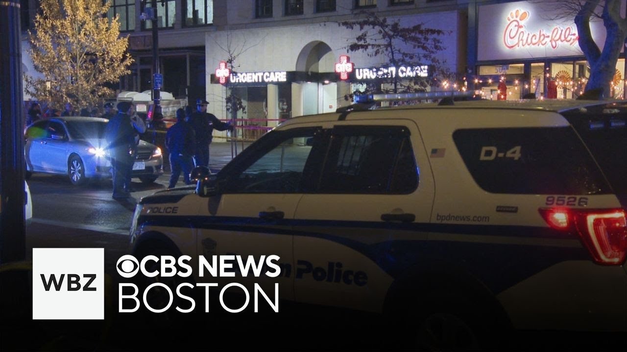 People shaken after man wielding knife fatally shot by off-duty officer at Chick-fil-A in Boston