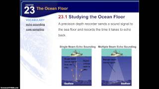 23.1 Studying the Ocean Floor