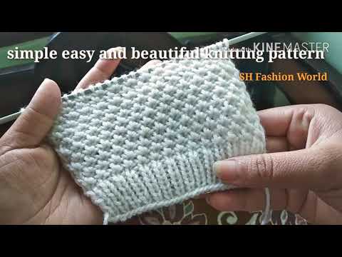 Simple Easy And Beautiful Knitting Pattern For Gents And