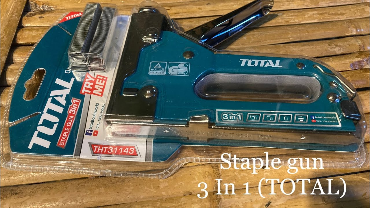 review-staple-gun-3-in-1-tht31143-total-youtube