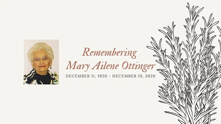 Mary Ailene Ottinger - Funeral Service