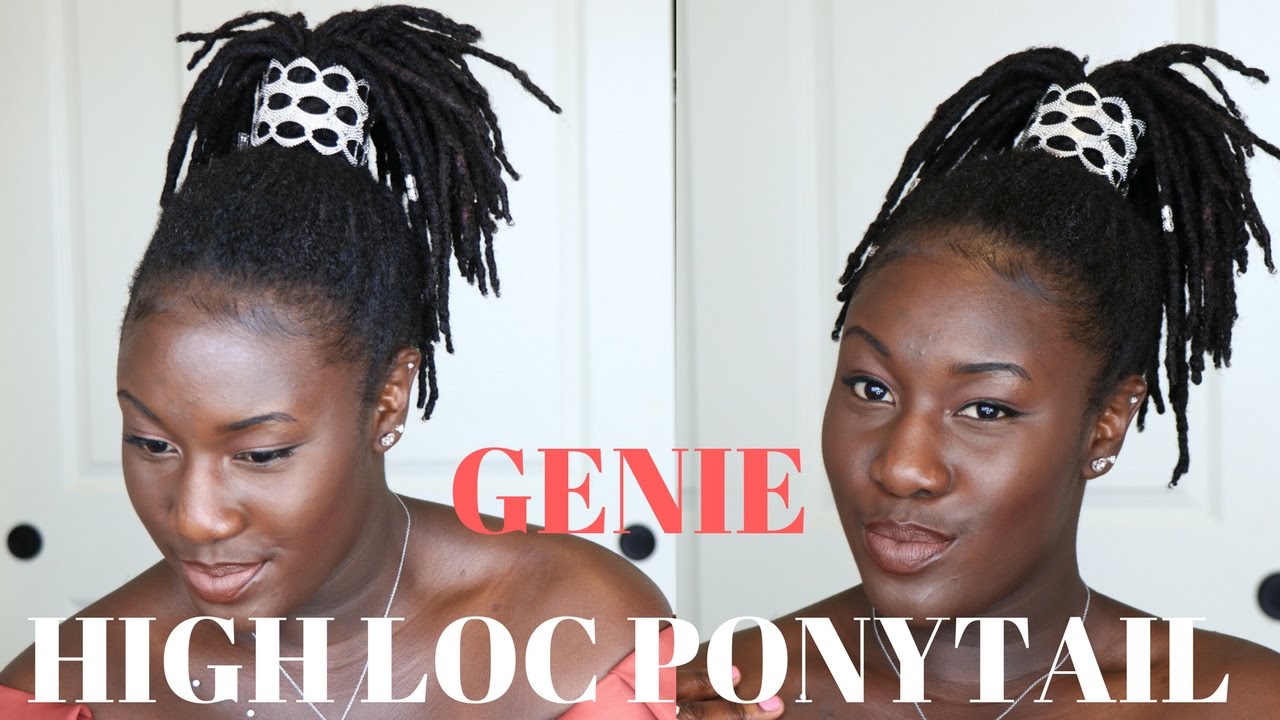 Genie High Loc Ponytail No Twist Locstyle