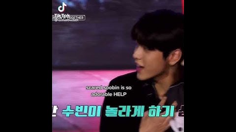 scared soobin is so adorable help #soobin #txt #tomorrow_x_together