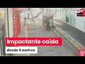 Obrero cae desde lo alto de un poste en Tacna y resulta gravemente herido