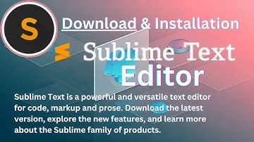 Download And Installation Sublime Text Editor !! And Simply Run Your Laptop/Computer !!
