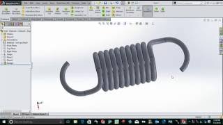 How to make cylindrical spiral extension hook spring in SolidWorks | Let's Design by Let's Design 120,041 views 7 years ago 12 minutes, 36 seconds