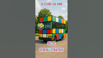 3x3 Cube Solver CFOP OLL Algorithm - Case 52 #cubing #3x3solve  #CFOP #OLL #viralshorts #fyp