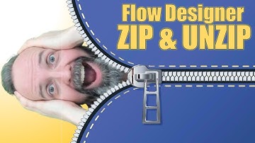 Zip and unzip attachments in #servicenow Flow Designer EASY MODE!