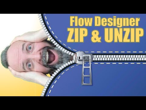 Zip and unzip attachments in #servicenow Flow Designer EASY MODE!