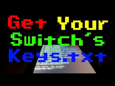 (구식, 설명 참조) 스위치의 키를 덤프하는 방법 txt, Keys bin, Keys dat