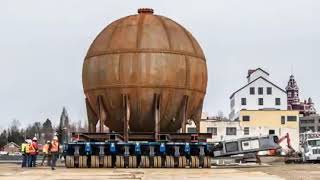 Spherical Tank moving by SPMT