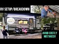 RV Setup & Breakdown for Newbies with 👍 List