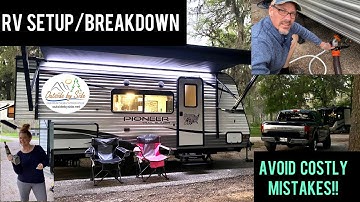 RV Setup & Breakdown for Newbies with 👍 List