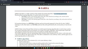 SARSA: Mastering Sequential Decision-Making with On-Policy Learning in Machine Learning