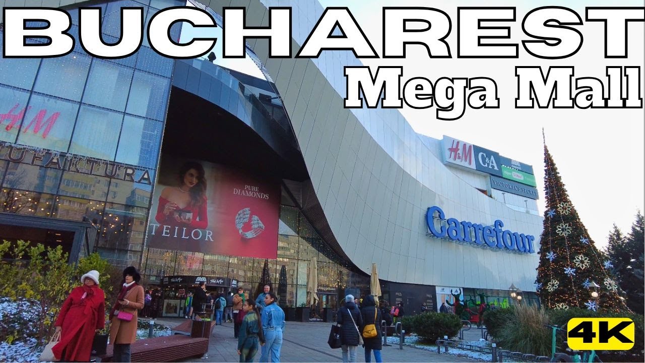 BUCHAREST MEGA MALL Shopping Centre Cinema & Entertainment BUCURESTI ROMANIA Pantelimon 4K
