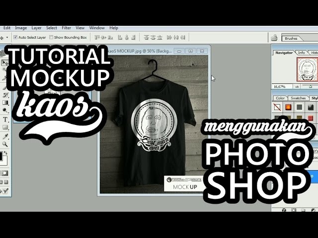 Download Tutorial Mockup Kaos Menggunakan Photoshop Bahasa Indonesia Youtube
