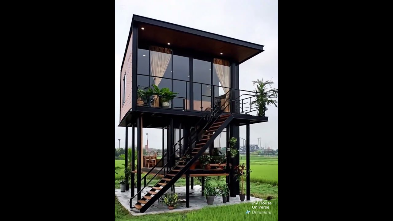 2 Storey 20 Sqm Small House Plans Smallhouse Relax Easyhouse Smallhousedesign Tinyhouse