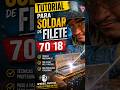 Tutorial para soldar de filete 7018 #aprendizaje #welding #stickwelding #automobile