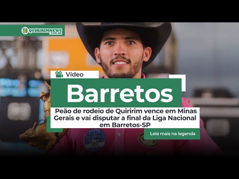 Peão de rodeio de Quiririm vence em Minas Gerais e vai disputar a final da Liga Nacional em Barretos