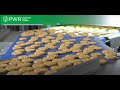 Bakery robotic packaging solution for loading biscuits in assortment trays