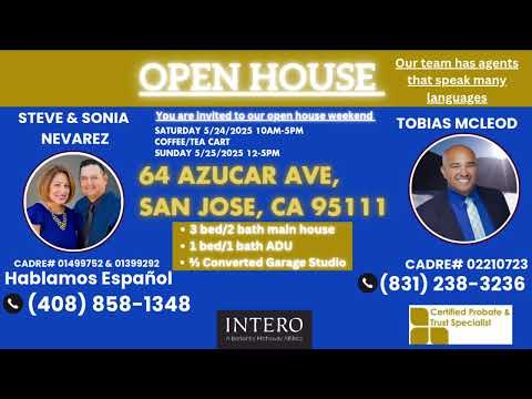 64 Azucar Ave., San Jose, CA home video tour