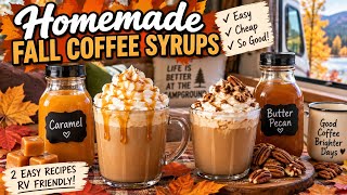 Stop Buying Coffee Syrup! 🍂 2 EASY Homemade Fall Coffee Syrups
