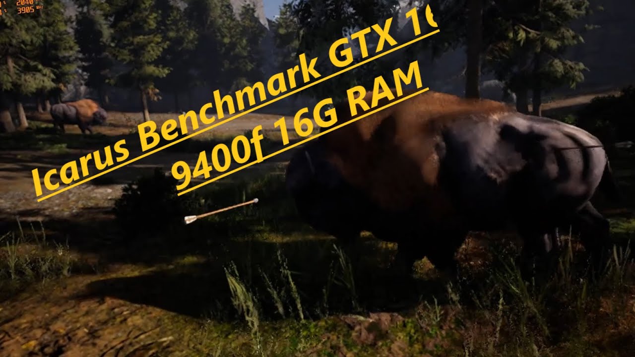 Icarus Benchmark GTX 1660 I5 9400f 16G RAM 1080p