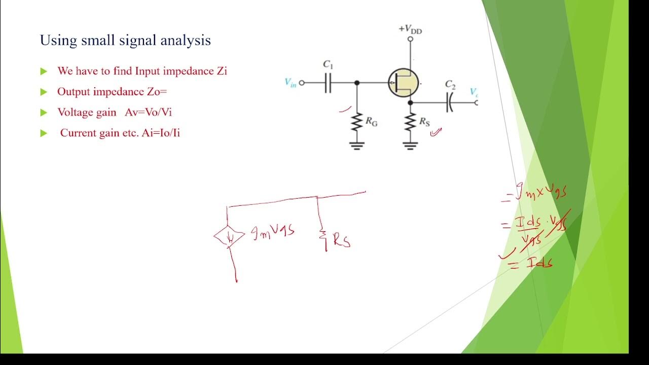 Common Drain Amplifier small signal Analysis, Common Drain Amplifier
