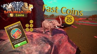 How to get coins FASTLY in ROBLOX SAVANNAH LIFE!? (ALL WAYS)
