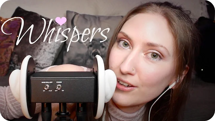 ASMR Close Up Ear to Ear Whispering w/ a little Tapping & Ear Attention ❤️ 3Dio