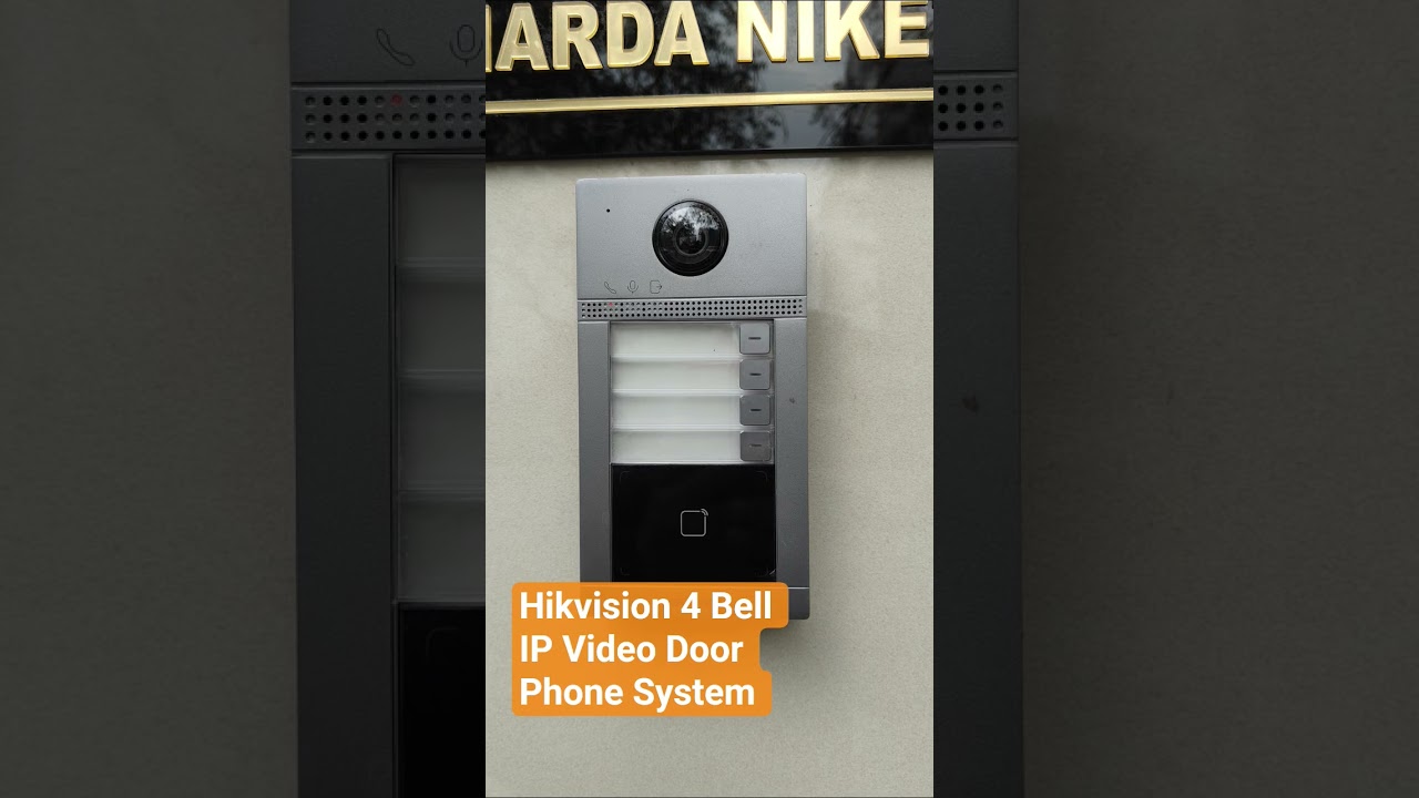 Hikvision 4 Bell IP Video Door Phone System 