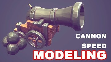 Autodesk Maya 2018 -  Stylized Cannon Speed Modeling