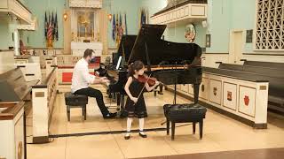 Johann Sebastian Bach Violin Concerto in A minor, I. Allegro performed by Ria Kang.